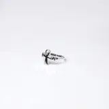 Anillo de plata 925 con dije de cruz egipcia (Ankh).