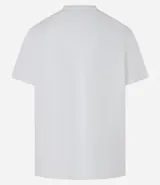 Remera de hombre color verde grisáceo, de manga corta y cuello redondo, confeccionada en algodón peruano.