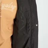 Campera larga impermeable negro