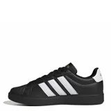 Championes Adidas Streettalk de hombre, color negro con las tres tiras blancas y detalles dorados.