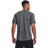 Remera deportiva Under Armour Tech™ 2.0 para hombre, color gris jaspeado con logo negro en el pecho.