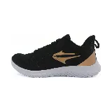 Championes Topper Liss de dama, color negro con logo dorado y suela blanca.