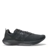 Championes de running New Balance color gris oscuro, con detalles en verde y logo "N" en el lateral.