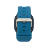 Reloj digital Rip Curl Search GPS Series 2, color celeste, con caja de plástico ABS de 43mm y correa de goma. Resistente al agua hasta 100m. Muestra información de mareas y ubicación GPS.