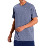 Remera deportiva Puma de hombre, color gris, de corte clásico y manga corta.