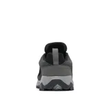 Zapatillas de senderismo Columbia Strata Trail Low WP, color negro con detalles en gris y naranja. Cuentan con tecnología Omni-Tech que las hace impermeables y transpirables, entresuela TechLite para amortiguación y suela Omni-Grip para tracción en todo tipo de terrenos.