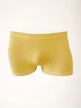 Boxer blanco de microfibra sin costuras, confeccionado en poliamida y elastano.