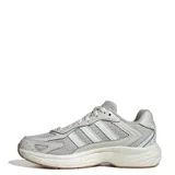 Championes Adidas Eclyptix 2000, color gris con detalles en blanco y violeta lavanda.