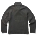 Campera polar verde agua jaspeado con cuello alto y cierre frontal completo. Tiene bolsillos laterales abiertos, un bolsillo con cierre en la manga izquierda y logo de la marca en el pecho. Confeccionada con poliéster reciclado y tecnología 4-way stretch.