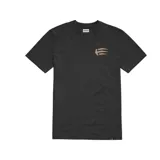 Remera negra de manga corta con cuello redondo y logo de Etnies en el pecho.