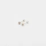 Par de aros abridores de plata 925 con perlas de 5mm de diámetro.