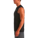 Musculosa deportiva Nike Essential para hombre, color negro con logo blanco en el pecho.
