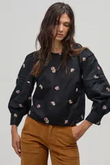 Blusa Candelaria en Algodón - Vilma Embroidery