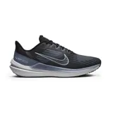 Championes Nike Air Winflo 9 de hombre, color negro con detalles en gris y blanco. Ideales para running.