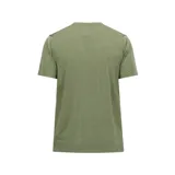 Remera deportiva color borgoña con logo de New Balance estampado en el pecho.