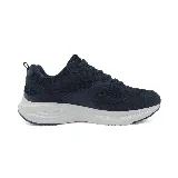 Championes deportivos Le Groupe, color negro con detalles en blanco y suela blanca.