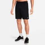 Short deportivo Nike Dri-Fit Totality de 7 pulgadas, color negro con logo blanco en la pierna izquierda.