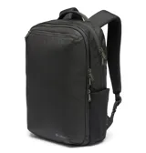 Mochila Columbia unisex color negro, modelo Star Range Square. Cuenta con tecnología Omni-Shield que repele la humedad y resiste las manchas. Tiene organización interna versátil, acceso externo a funda acolchada para laptop de hasta 13 pulgadas y bolsillos externos con cremallera. Capacidad de 16 litros.