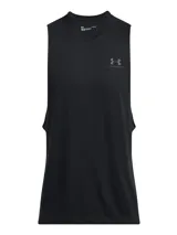 Musculosa blanca de algodón con logo Under Armour estampado en el pecho.