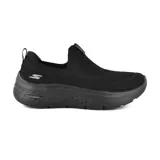 Championes Skechers GOwalk Hyper Burst Solar Winds, color negro, sin cordones, con capellada de malla flat knit, plantilla Air Cooled Goga Mat y amortiguación Hyper Burst.