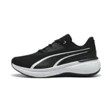 Championes Puma Softride Exo negros con detalles en blanco.