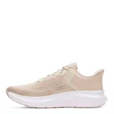 Championes Under Armour Charged Rogue 5 color beige con suela blanca.