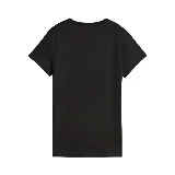 Remera Puma ESS Elevated Tee de dama, color negro, de corte clásico y manga corta. Presenta logo de la marca en el pecho.