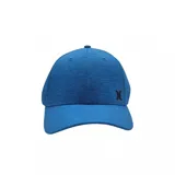 Gorro de béisbol azul con logo Hurley bordado en negro en el lateral.