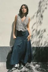 Falda Leret Azul Shine