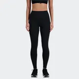 Calza deportiva negra de talle alto, corte ajustado y largo hasta el tobillo. Presenta bolsillos laterales y un cordón interno en la cintura.