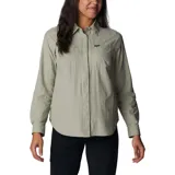 Camisa Columbia Silver Ridge 3.0 de manga larga color verde oliva, con protección solar UPF 50, tecnología de secado rápido Omni-Wick, ventilación, mangas enrollables con lengüetas y bolsillos en el pecho.