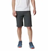 Bermuda de hombre color gris oscuro, con bolsillos cargo laterales con cierre y logo de la marca bordado en la pierna derecha. Incluye cinturón negro con hebilla plástica.