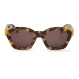 Lentes de sol Mr Boho modelo Barrosa, con montura gruesa de acetato color carey y lentes marrones.