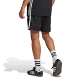 Short deportivo Adidas Tiro Es color negro con tres rayas blancas laterales y logo de la marca en la pierna.
