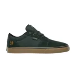 Zapatillas Etnies Barge LS color verde oscuro con suela marrón.