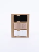 Pack de tres extensores de soutien marca Luccce, con dos ganchos, en colores blanco, negro y beige.