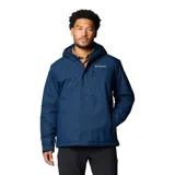 Campera impermeable Columbia Hikebound II Insulated para hombre, color azul marino. Cuenta con tecnología Omni-Tech™ impermeable y transpirable, forro termorreflectante Omni-Heat™, capucha ajustable, cierre frontal con solapa, bolsillos con cremallera y puños ajustables.
