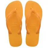 Ojotas unisex en color amarillo, con diseño clásico y suela antideslizante, ideales para la playa o uso diario.
