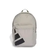 Mochila Adidas color gris con logo de la marca en negro.