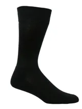 Pack de calcetines largos de algodón con tecnología Silpure y Comfort Cuff, color negro y beige.