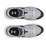 Championes Under Armour Forge 96 Reissue, color gris con detalles en negro y suela blanca con base marrón. Inspirados en el año 1996, con materiales y tecnología retro.