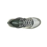 Championes Merrell Alpine 83 Sneaker Recraft, color gris con detalles en marrón y verde. Confeccionados en ante y textil reciclado, con forro de malla transpirable, plantilla de espuma EVA reciclada y suela de goma.