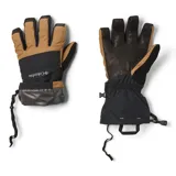 Guantes de esquí Columbia Whirlibird II, color marrón y negro, con tecnología Omni-Tech impermeable y transpirable, y tecnología Omni-Heat reflectante.