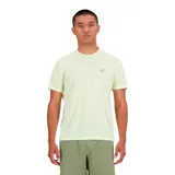 Remera de rendimiento para running, con tecnología de secado rápido NB ICEx, de manga corta y gráfico impreso.