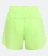 Short deportivo verde oscuro, modelo runner, con cintura elástica y pequeño bolsillo interior.