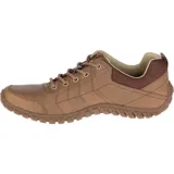 Zapato Caterpillar Instruct color marrón, de cuero, con cordones y suela de goma.