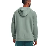 Canguro Under Armour de hombre, color verde agua con logo grande en el pecho.