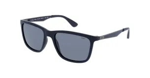 Lentes de sol con patente antifog, con armazón en color azul marino y lentes polarizados.