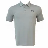 Polo de hombre color gris, de manga corta y tejido liviano, ideal para actividades deportivas.