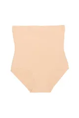 Bombacha de lycra color piel, de corte alto.